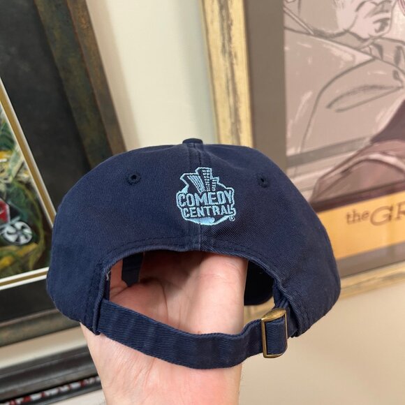 Vintage The Daily Show Jon Stewart Hat 90s Comedy Central Promo Adjustable Hat - Picture 3 of 6